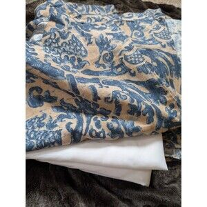 Lauren Ralph Lauren The Landing Donovan Damask Queen Size Bed Skirt Retired